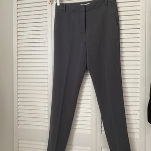 Tibi Gray Straight Leg Crepe Pants NWT